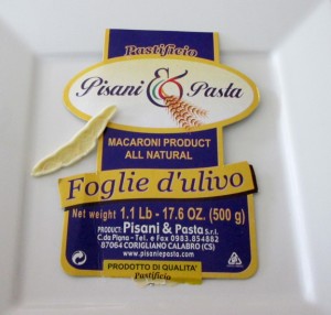 Olive Leaf Pasta label IMG_0237