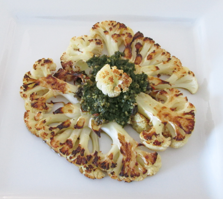 Cauliflower with Pesto