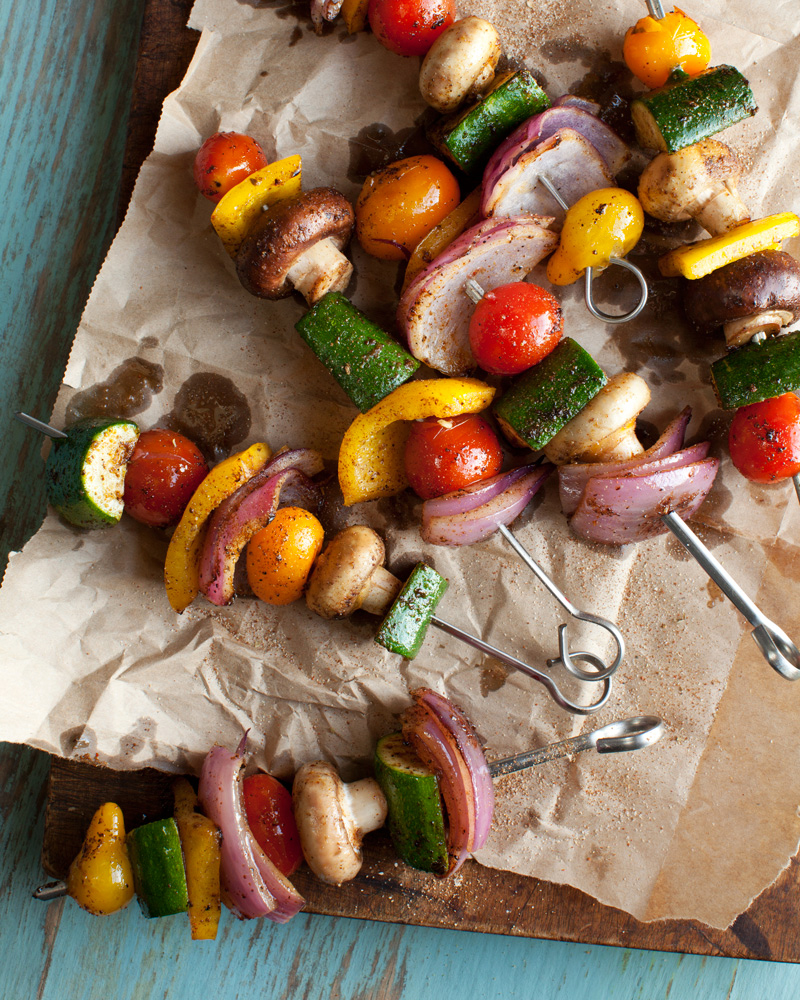 Jamaican Jerk Vegetable Skewers + Giveaway Winner – Robin Robertson