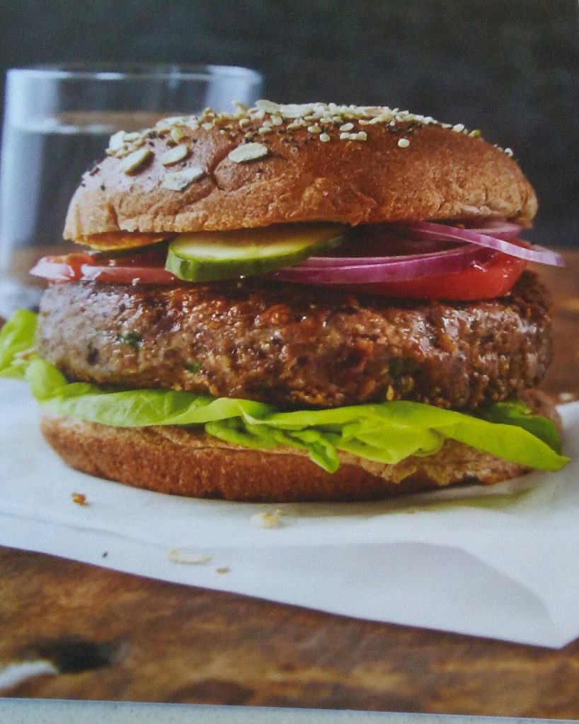 Black Bean Burger from The How Not to Die Cookbook