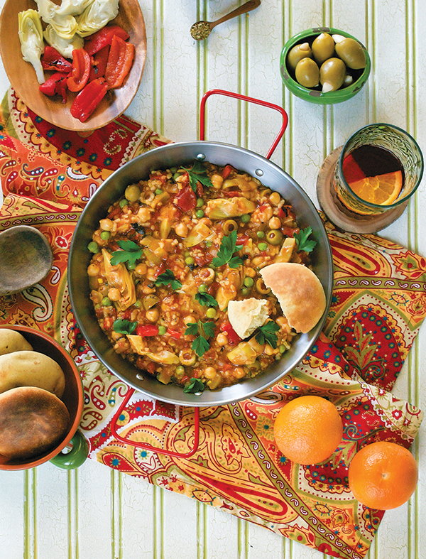 Vegan Paella from the Pantry from Cook the Pantry by Robin Robertson – plant-based and gluten-free