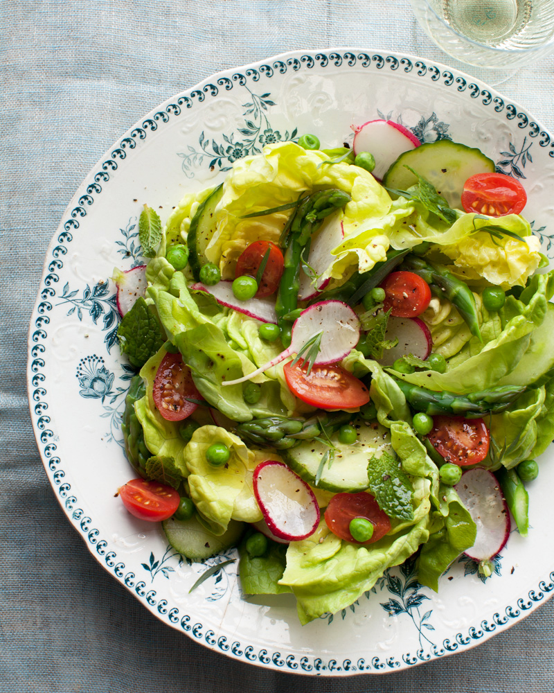 English Garden Salad (vegan and gluten-free) From Vegan Without Borders by Robin Robertson