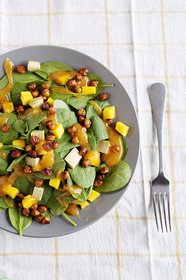 Smoky Chickpea Salad with Mango and Avocado from One-Dish Vegan Revised and Expanded Edition by Robin Robertson (vegan and gluten-free) #vegan #glutenfree #salad