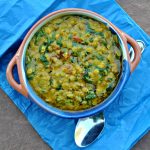 Robin Robertson's Coconut Spinach and Lentil Dal is a quick and cozy dinner dish. It's vegan and gluten-free. #vegan #vegandinner #glutenfree